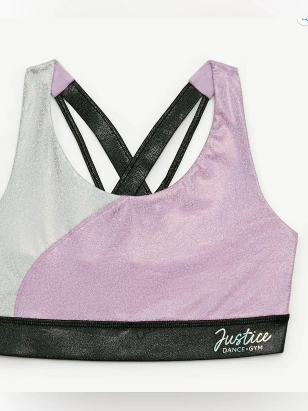NWT Justice Shimmery sports bra size 5/6